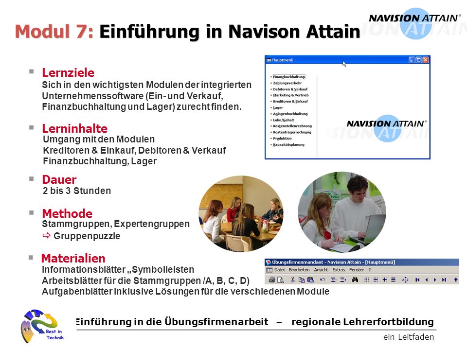Modul 7: Einführung in Navison Attain