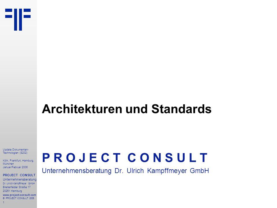 Architekturen und Standards