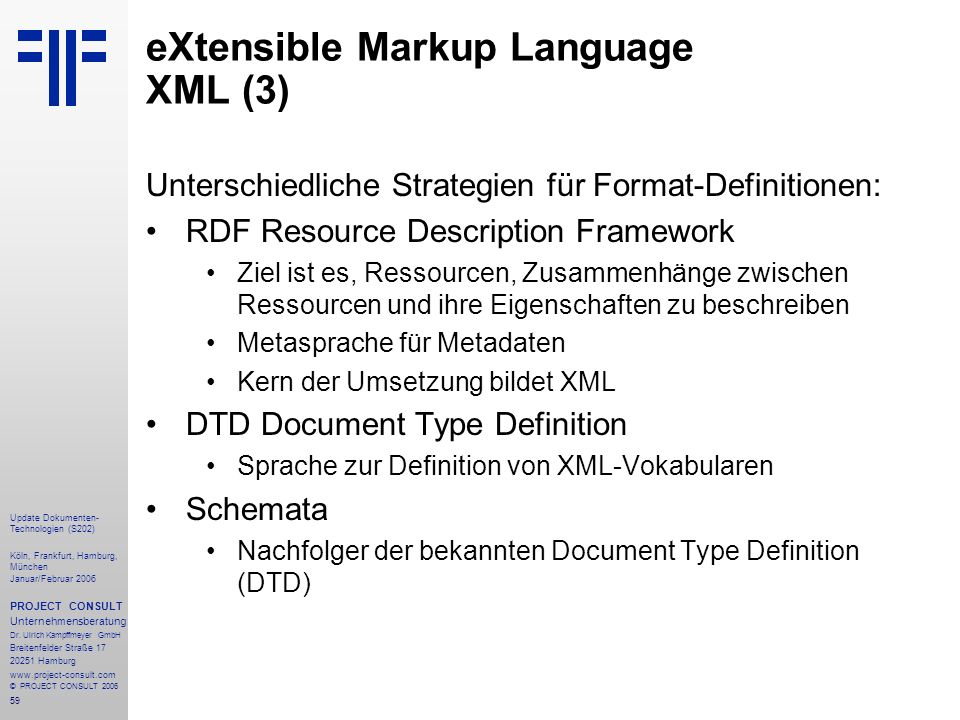 eXtensible Markup Language XML (3)