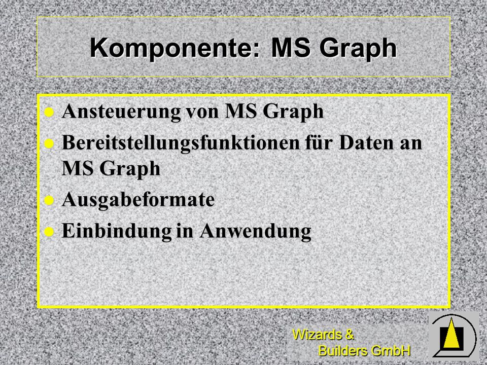 Komponente: MS Graph Ansteuerung von MS Graph