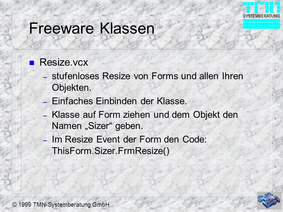 Freeware Klassen Resize.vcx