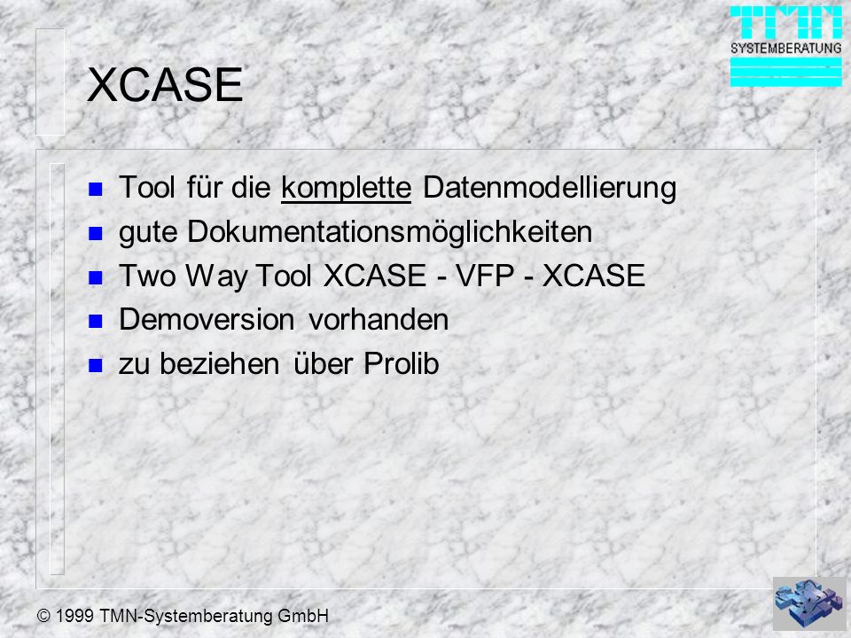 XCASE Tool für die komplette Datenmodellierung