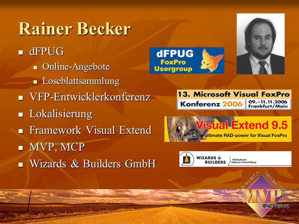 Rainer Becker dFPUG VFP-Entwicklerkonferenz Lokalisierung