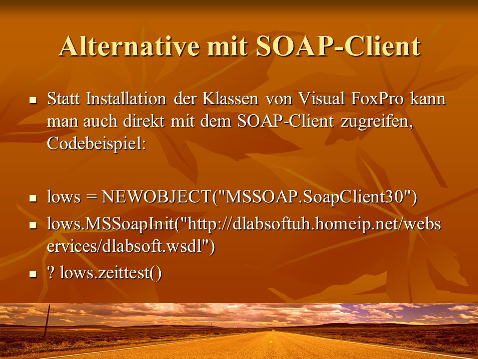 Alternative mit SOAP-Client