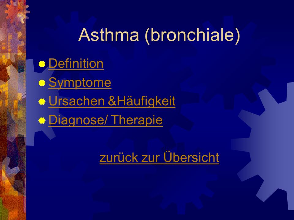 Asthma (bronchiale) Definition Symptome Ursachen &Häufigkeit