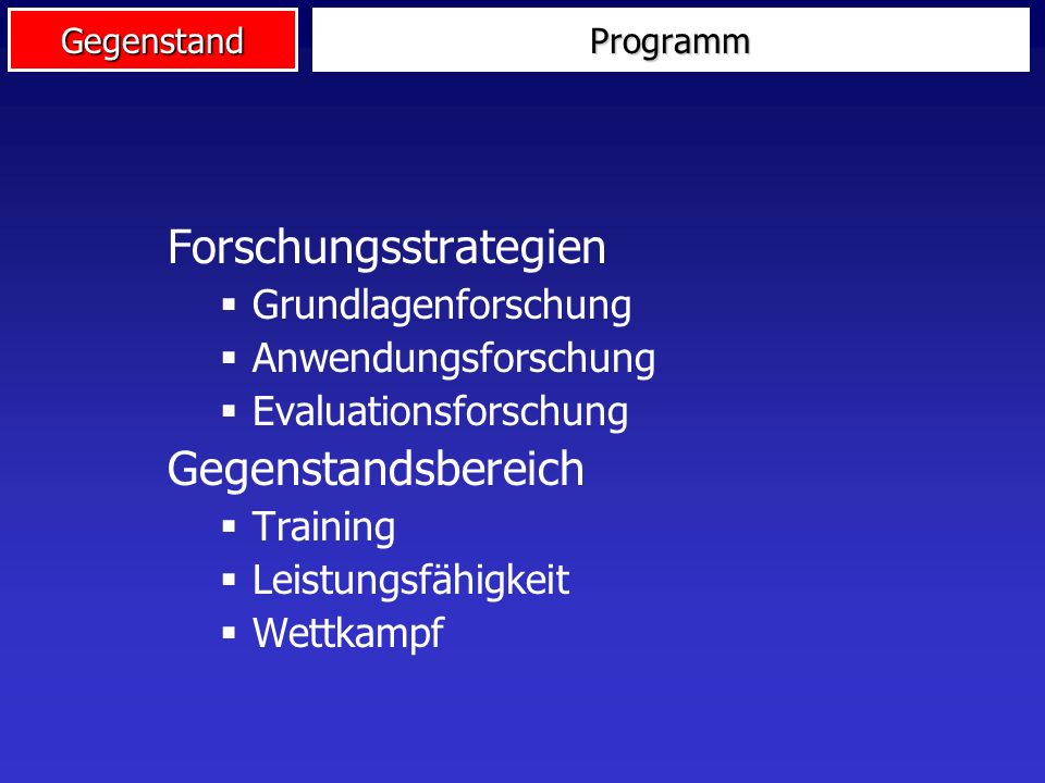 Forschungsstrategien