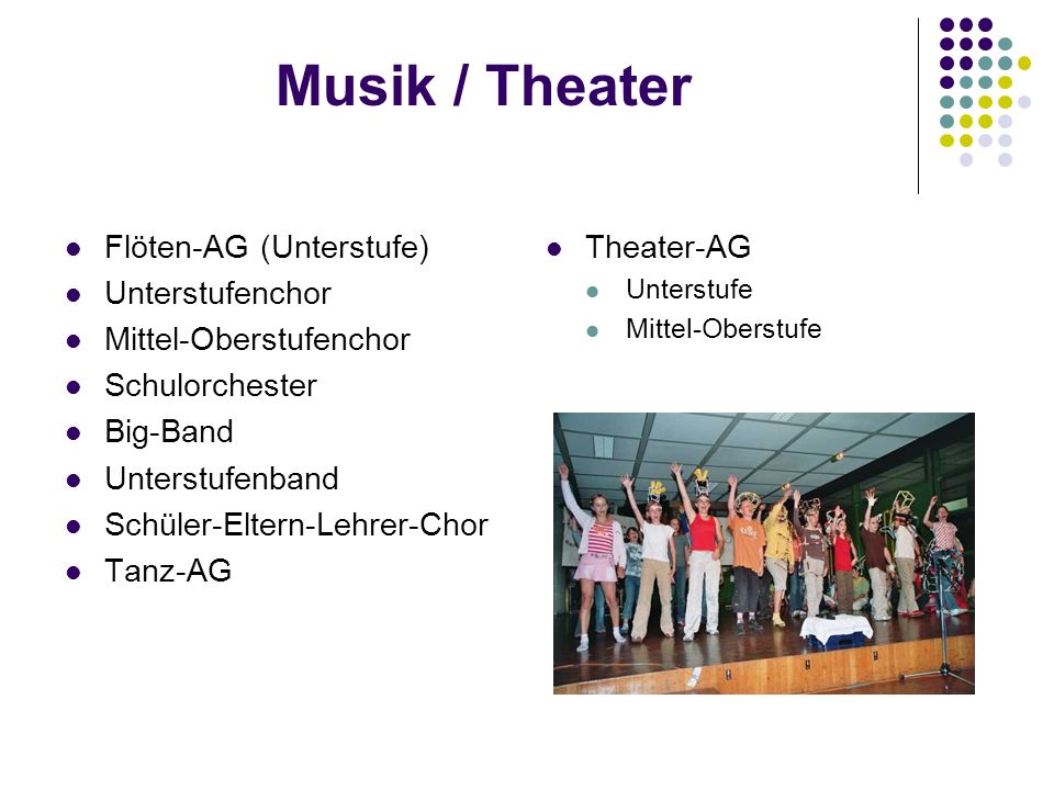 Musik / Theater Flöten-AG (Unterstufe) Unterstufenchor
