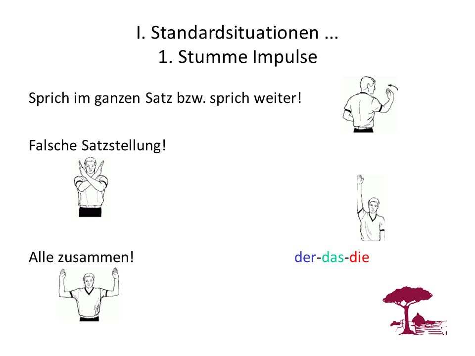 I. Standardsituationen ...