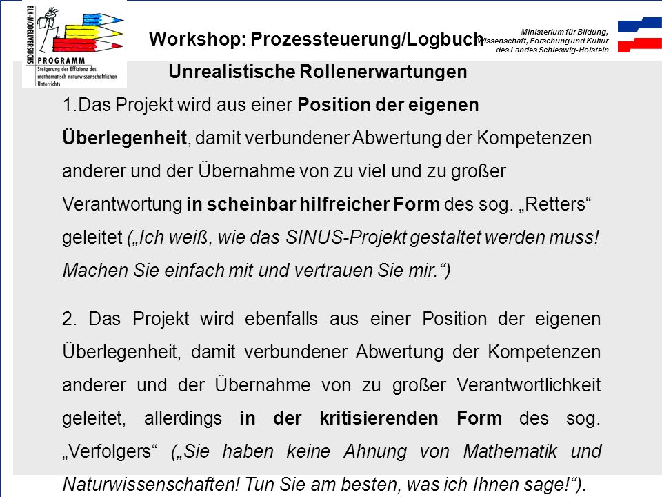 Workshop: Prozessteuerung/Logbuch