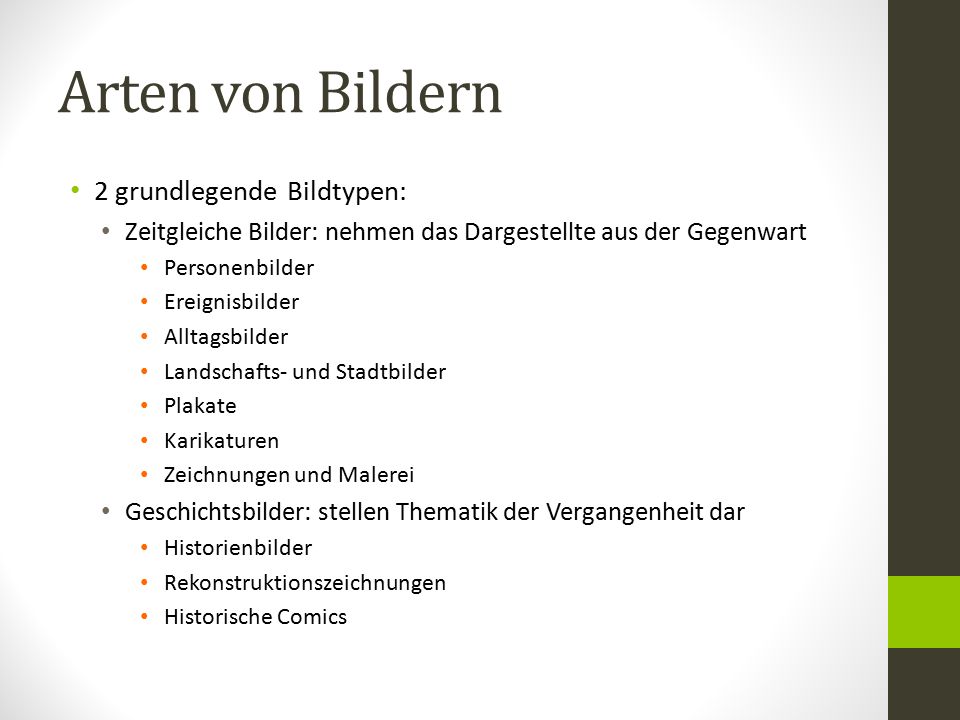 Arten von Bildern 2 grundlegende Bildtypen:
