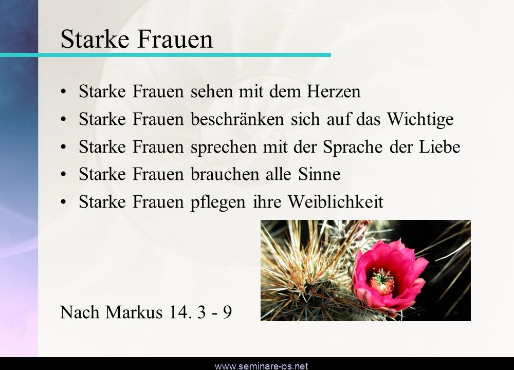 Starke Frauen Starke Frauen sehen mit dem Herzen