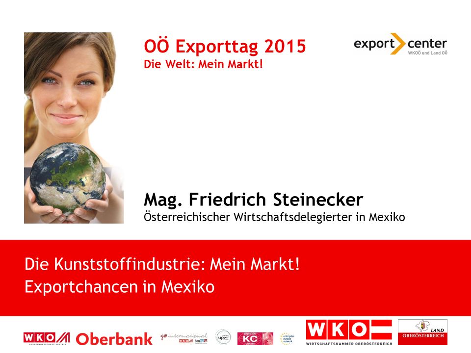OÖ Exporttag 2015 Die Welt: Mein Markt!