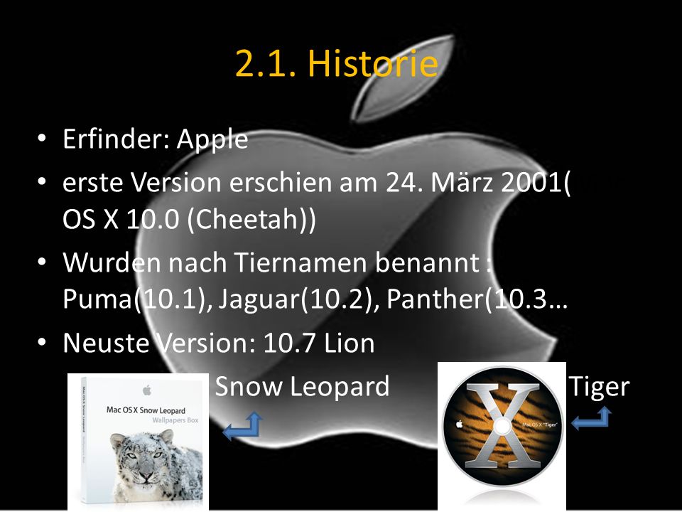 2.1. Historie Erfinder: Apple