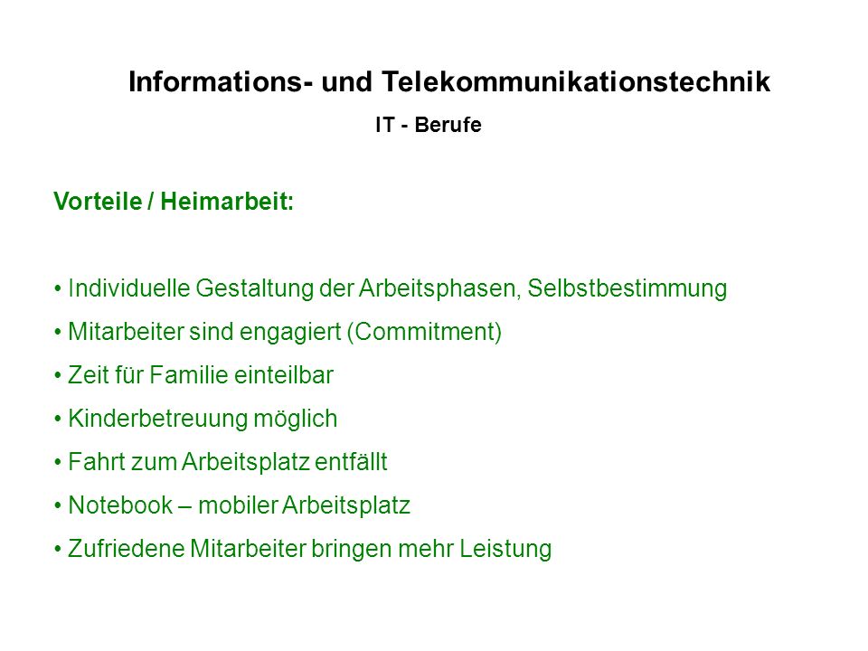 Informations- und Telekommunikationstechnik