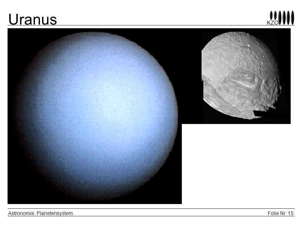 Uranus Astronomie. Planetensystem.