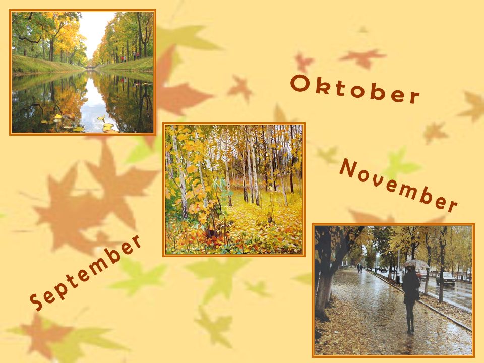 Oktober November September