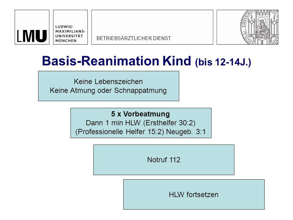 Basis-Reanimation Kind (bis 12-14J.)