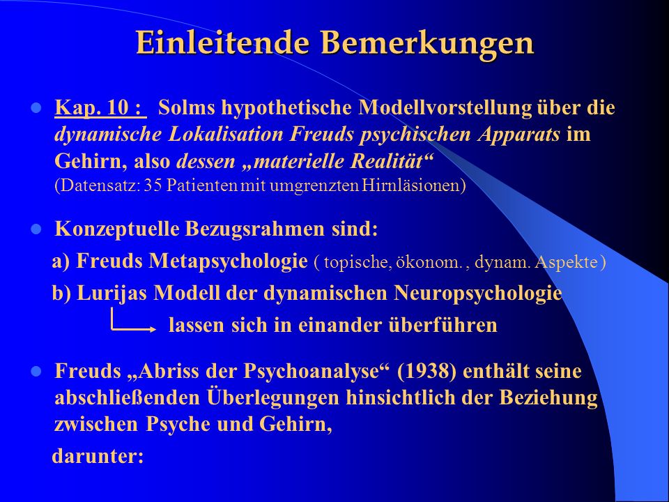 Einleitende Bemerkungen