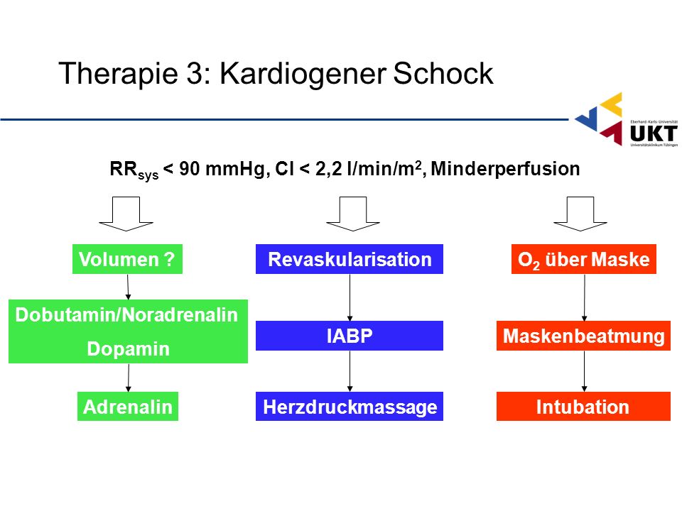 Therapie 3: Kardiogener Schock