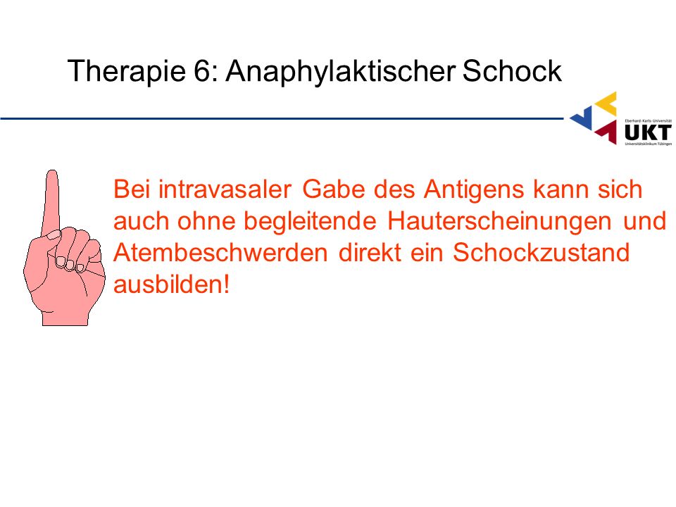 Therapie 6: Anaphylaktischer Schock