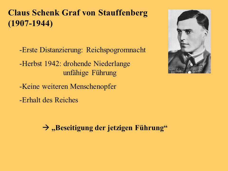 Claus Schenk Graf von Stauffenberg ( )