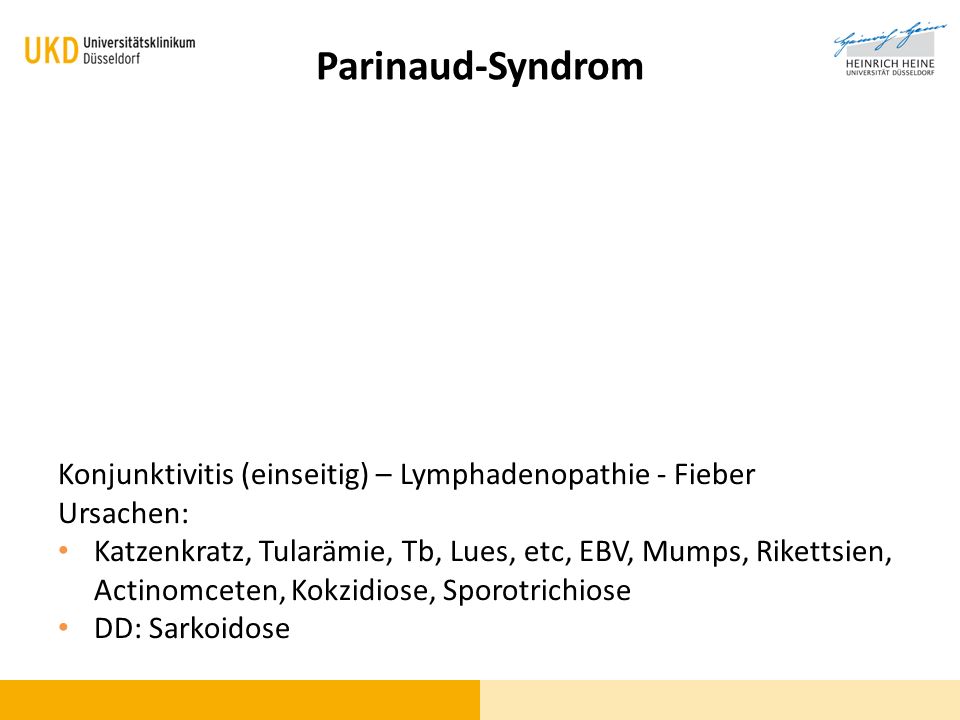 Parinaud-Syndrom (Okuloglanduläres Syndrom)