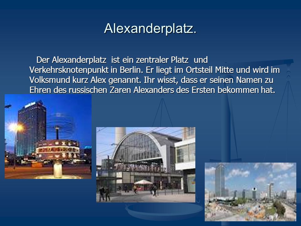 Alexanderplatz.