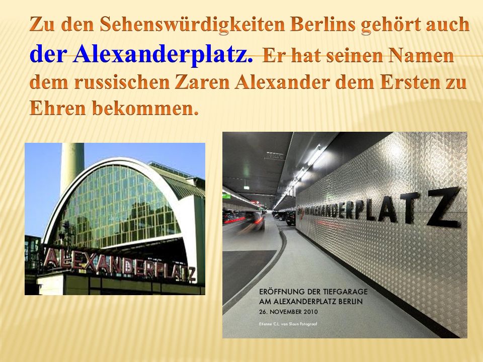 Zu den Sehenswürdigkeiten Berlins gehört auch der Alexanderplatz