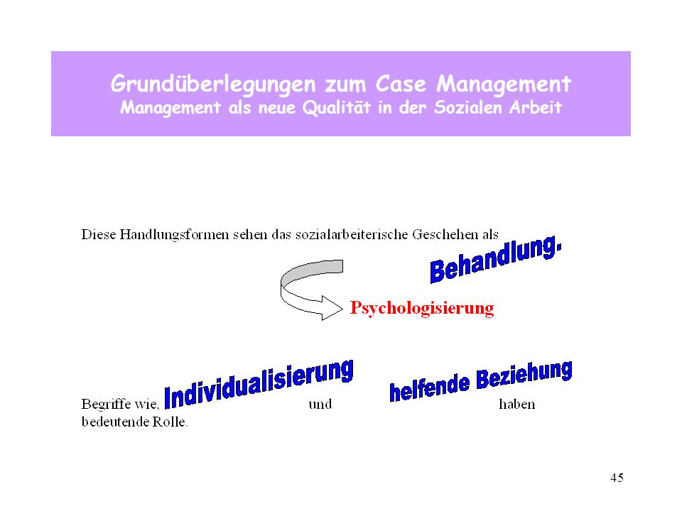 Grundüberlegungen zum Case Management Management als neue Qualität in der Sozialen Arbeit