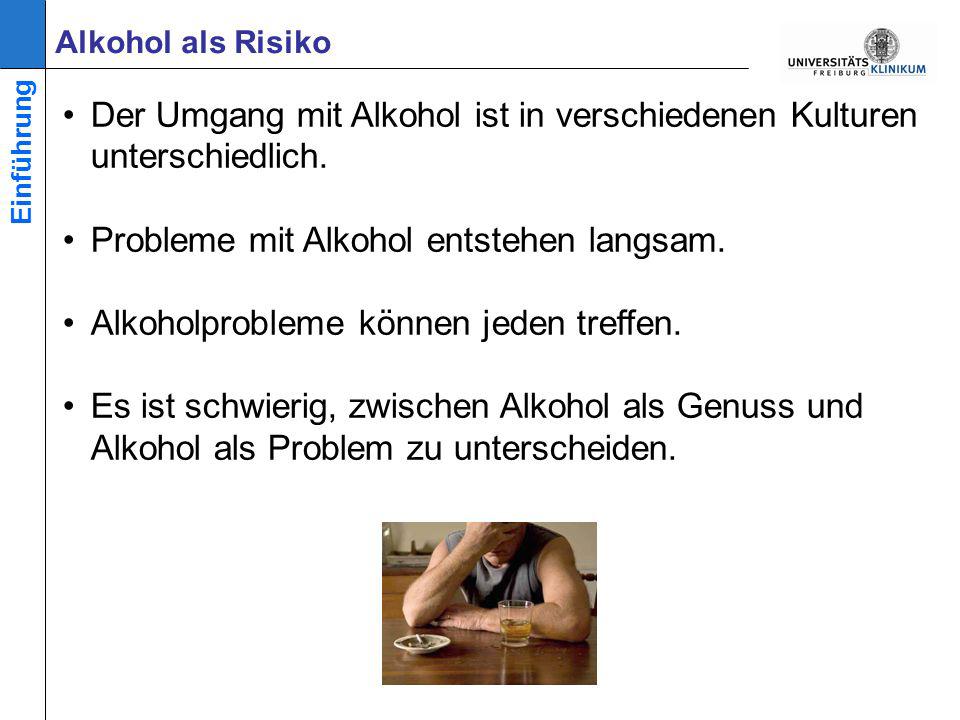 Der Umgang mit Alkohol ist in verschiedenen Kulturen unterschiedlich.
