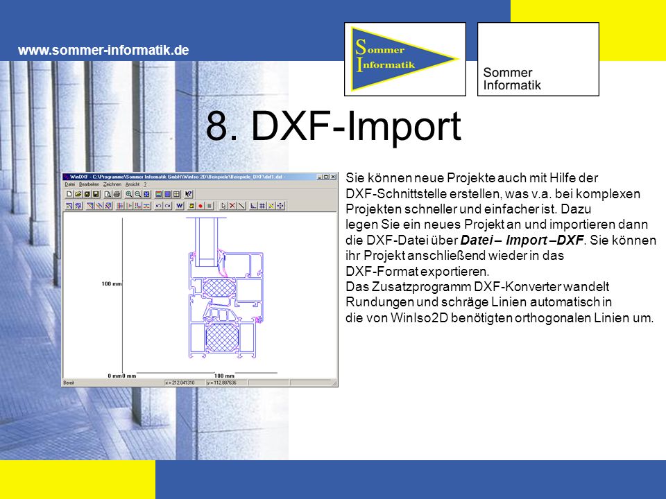 8. DXF-Import