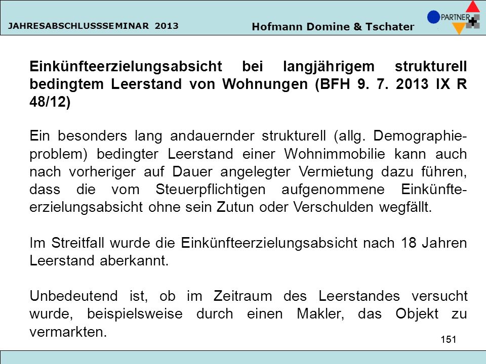 Einkünfteerzielungsabsicht bei langjährigem strukturell bedingtem Leerstand von Wohnungen (BFH IX R 48/12)