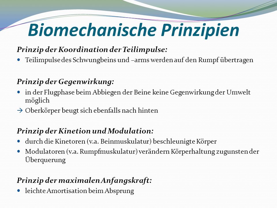 Biomechanische Prinzipien