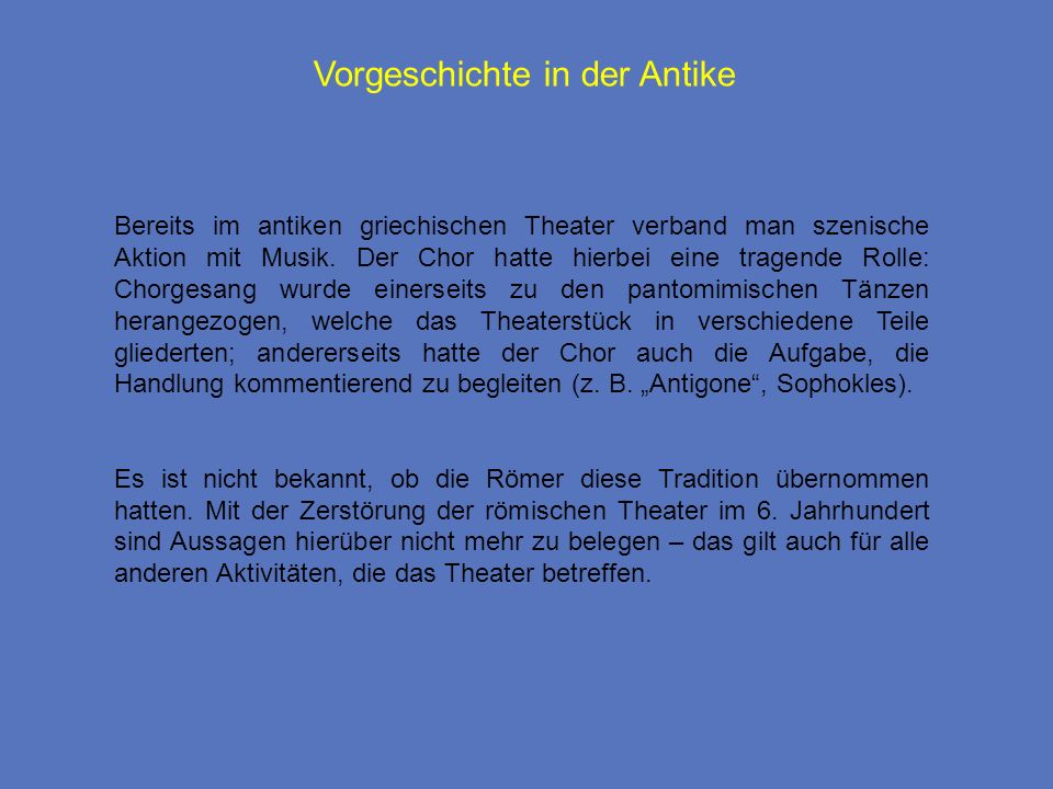 Vorgeschichte in der Antike