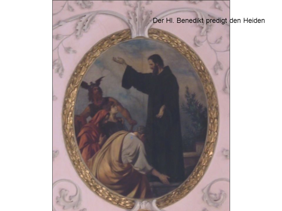 Der Hl. Benedikt predigt den Heiden