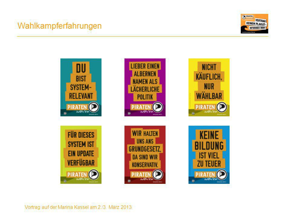 Vortrag auf der Marina Kassel am 2./3. März 2013