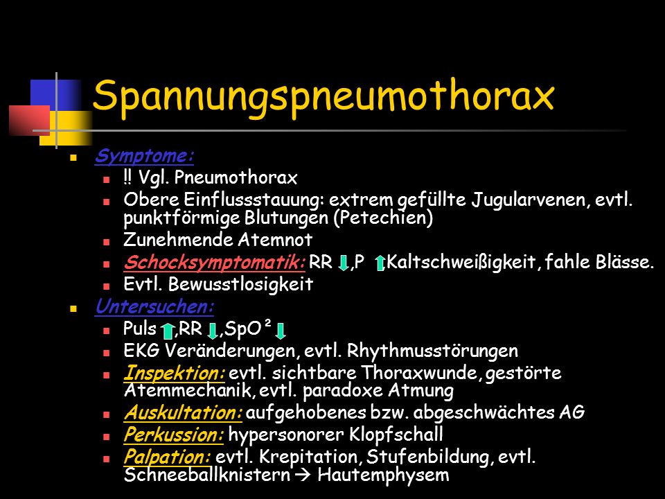 Spannungspneumothorax