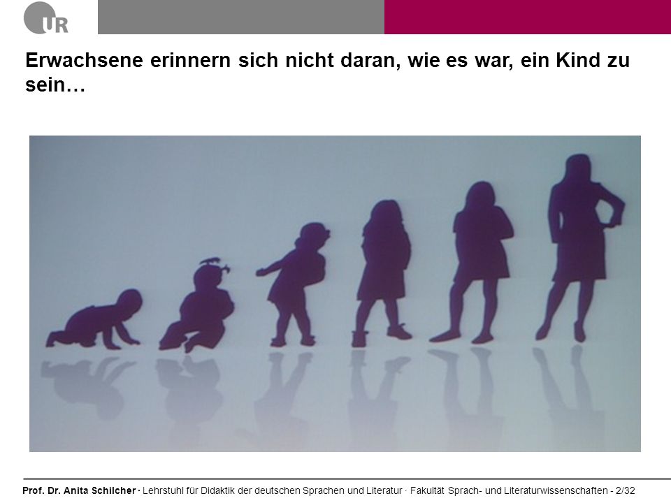 Erwachsene erinnern sich nicht daran, wie es war, ein Kind zu sein…