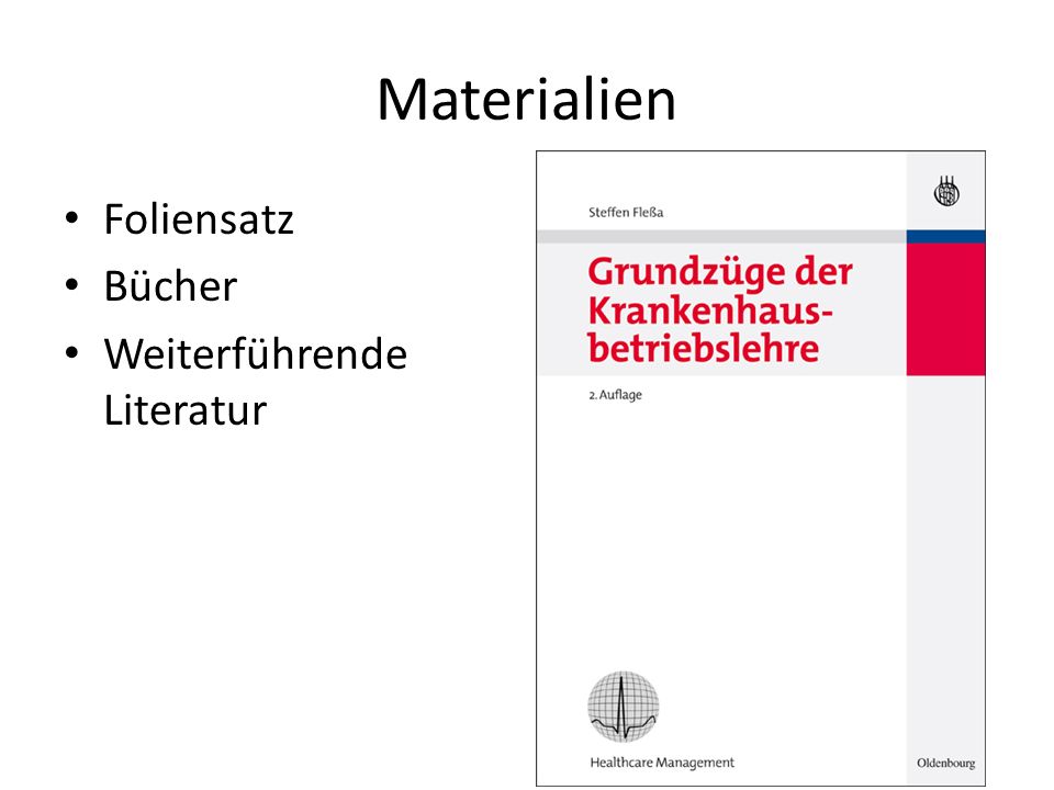 Materialien Foliensatz Bücher Weiterführende Literatur