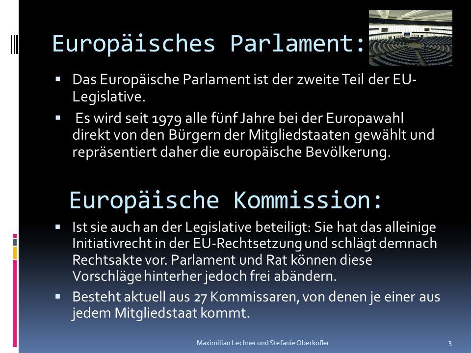 Europäisches Parlament:
