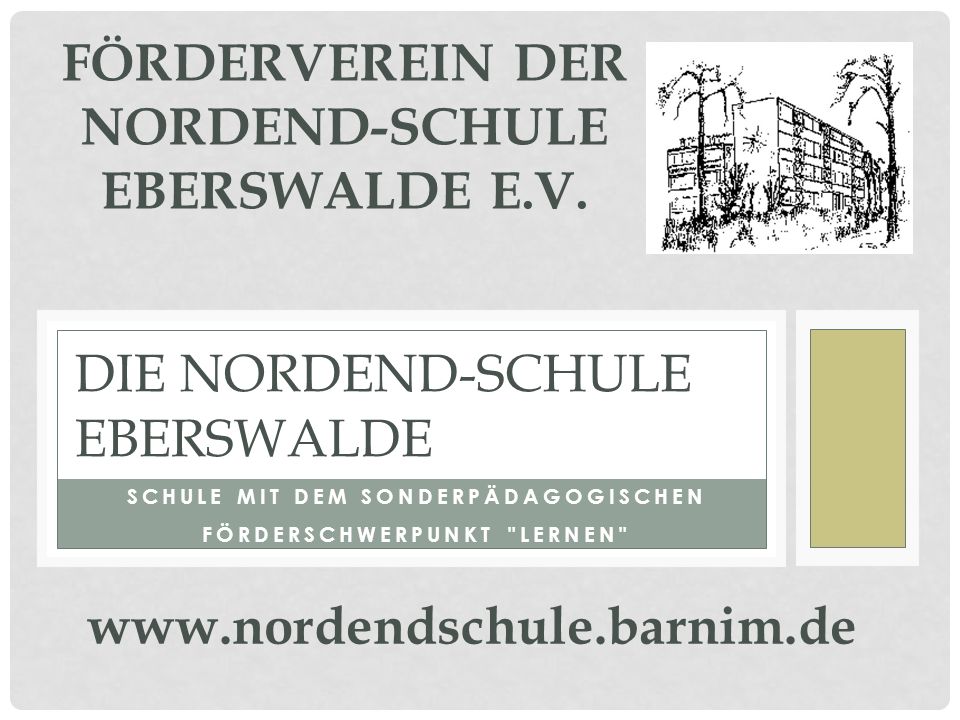 Förderverein der Nordend-Schule Eberswalde e.V.