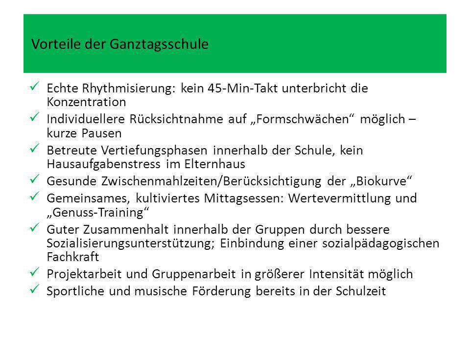 Vorteile der Ganztagsschule