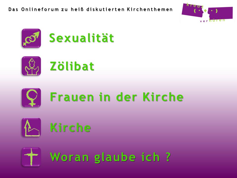 Sexualität Zölibat Frauen in der Kirche Kirche Woran glaube ich