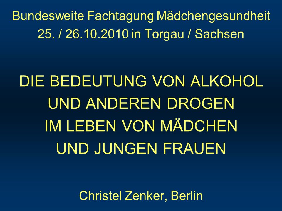 Bundesweite Fachtagung Mädchengesundheit 25. /