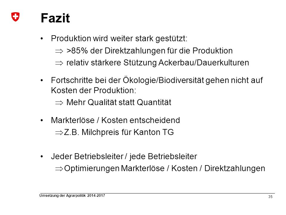 Fazit Produktion wird weiter stark gestützt: