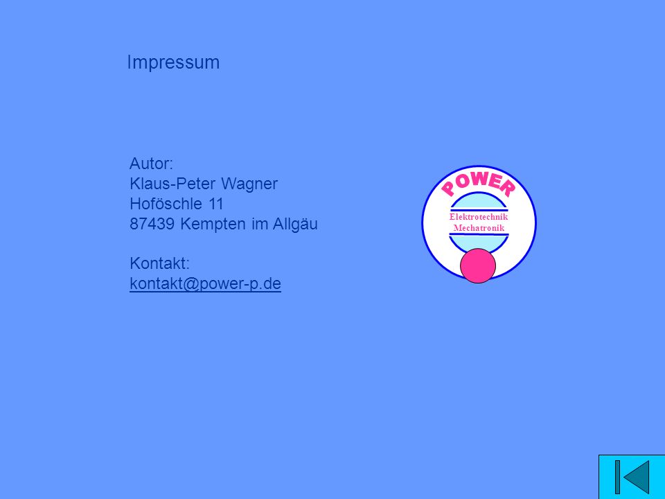 Impressum Autor: Klaus-Peter Wagner Hoföschle Kempten im Allgäu Kontakt: