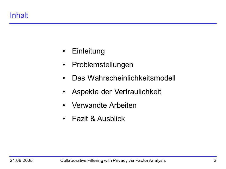 Collaborative Filtering with Privacy via Factor Analysis