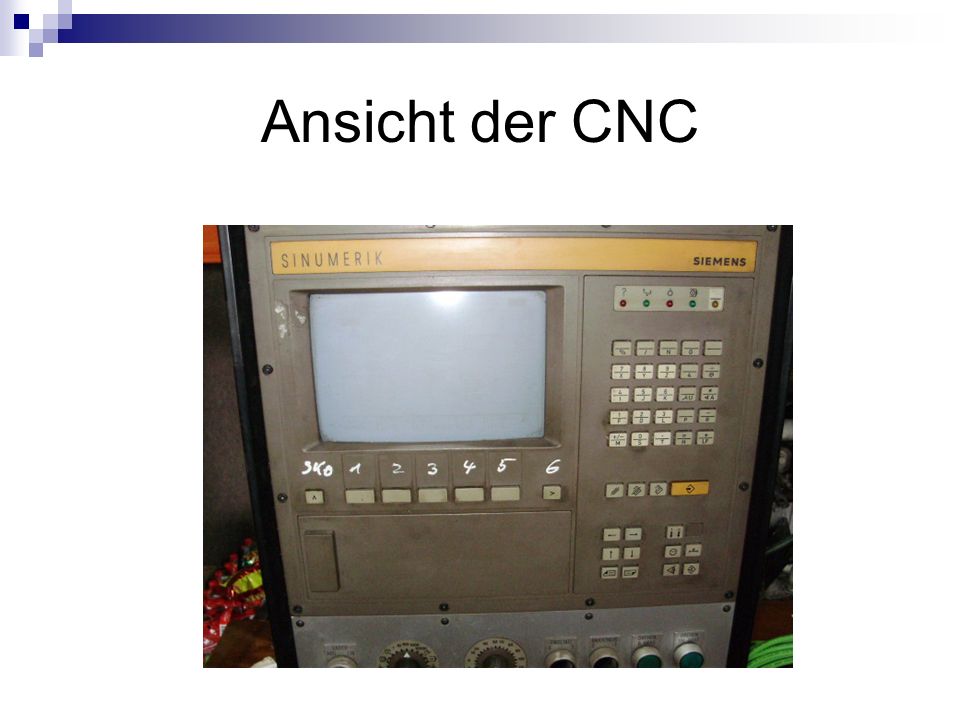Ansicht der CNC