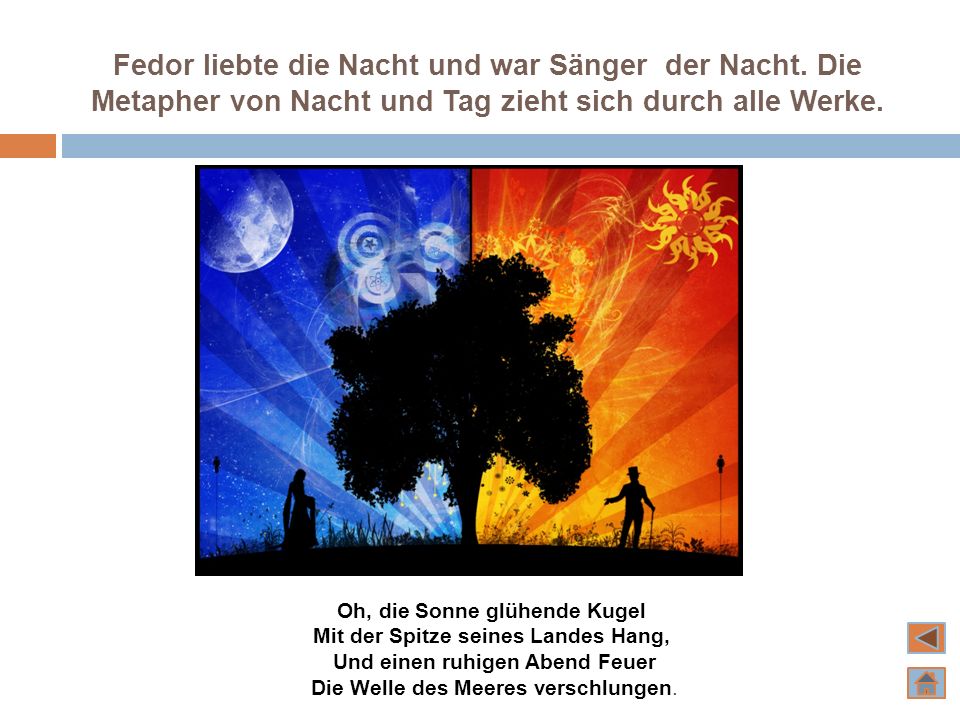 Fedor liebte die Nacht und war Sänger der Nacht