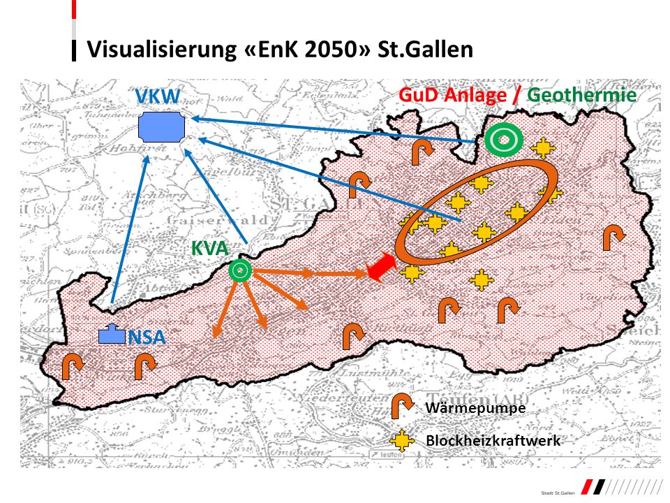 Visualisierung «EnK 2050» St.Gallen